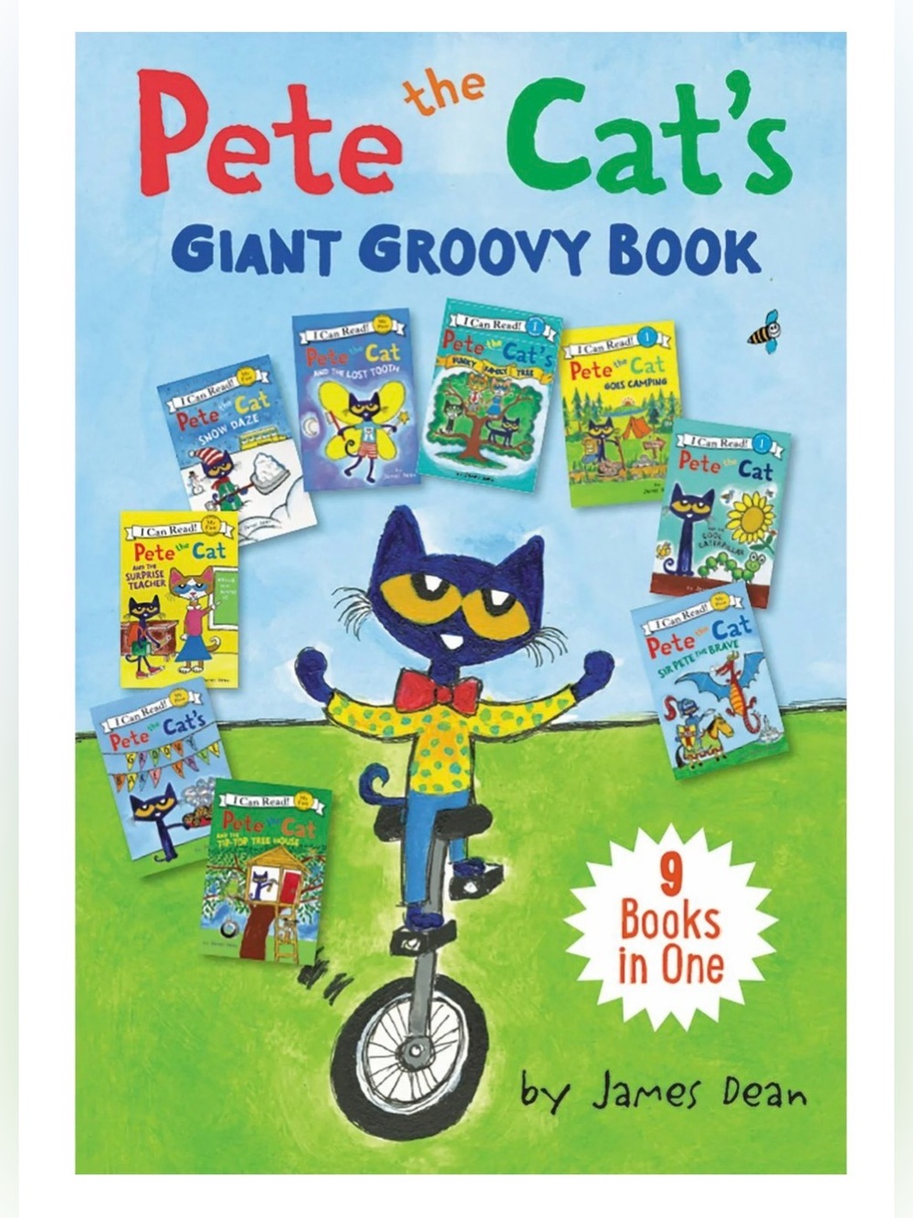 Pete the Cat’s Giant Groovy Book – 9 Classic I Can Read Stories - Hardcover Book